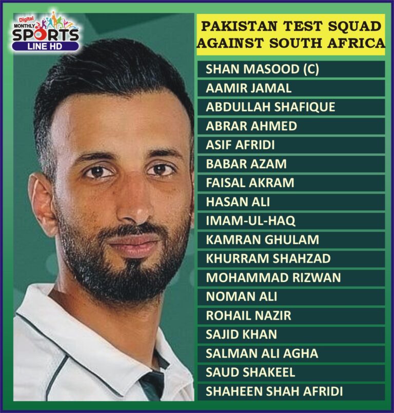 Pakistan Squad