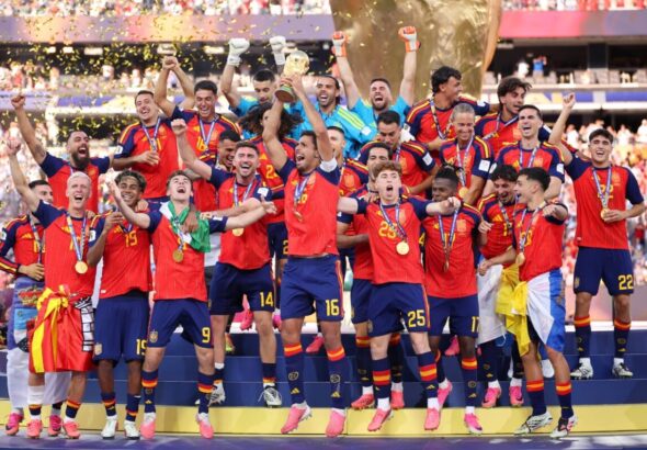Spain were crowned FIFA World Cup champions for the second time